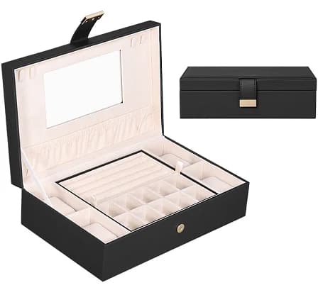 Black Jewelry Box RY180401BK — product photograph
