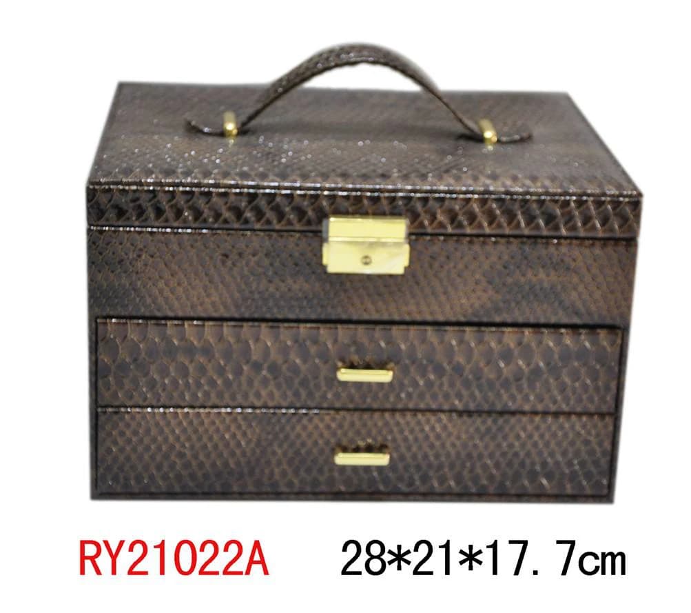 Brown Jewelry Box RY21022A — product photograph