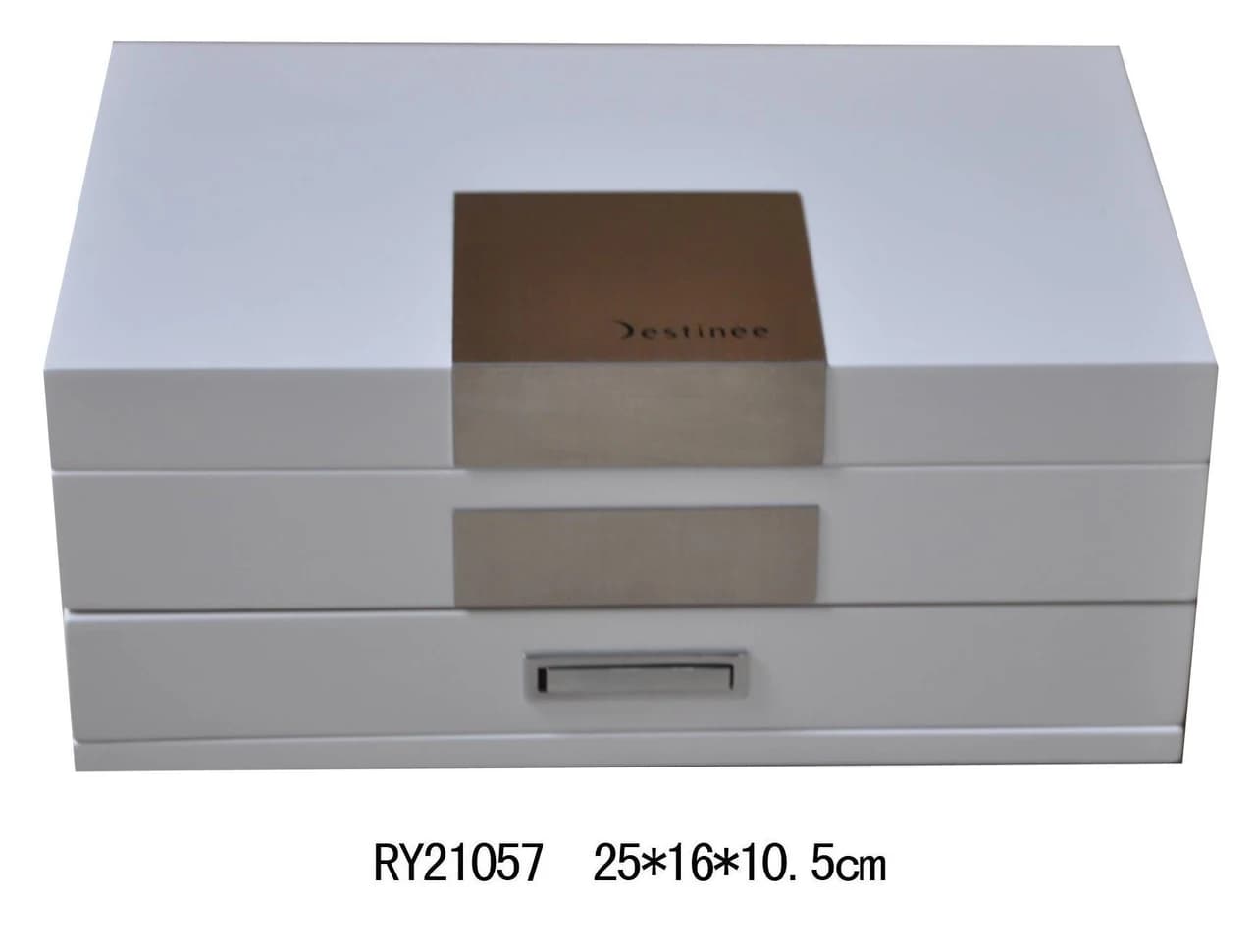 White Jewelry Box RY21057 — product photograph
