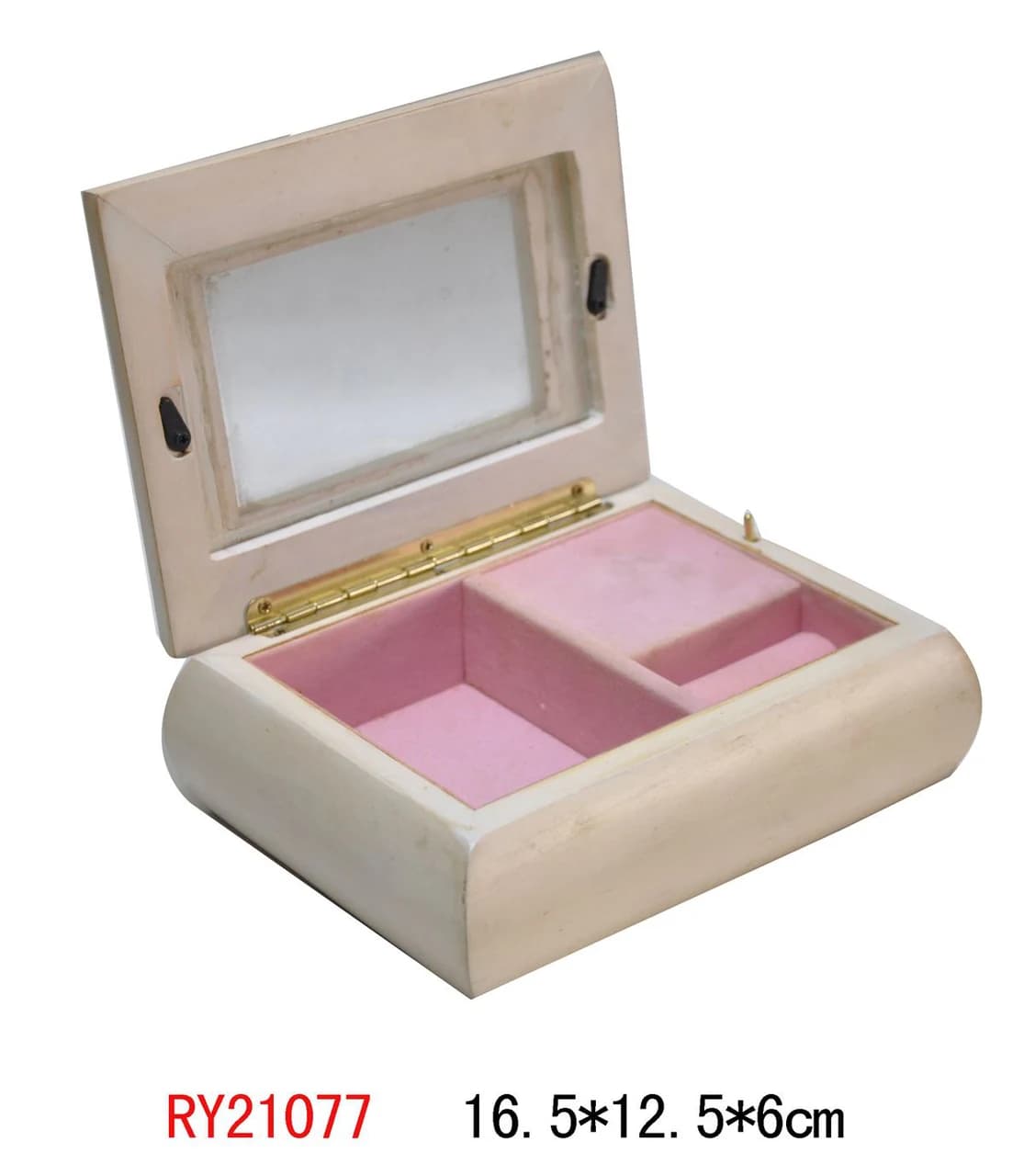 Cream / pink Jewelry Box RY21077 — product photograph