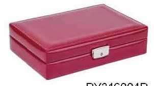 Burgundy Jewelry Box RY216004R — product photograph