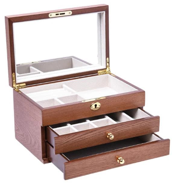 Brown Jewelry Box RY216027BN — product photograph