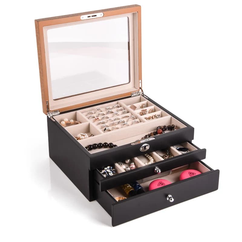 Black Jewelry Box RY2161029 — product photograph