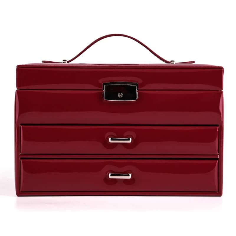 Burgundy Jewelry Box RY217214R — product photograph