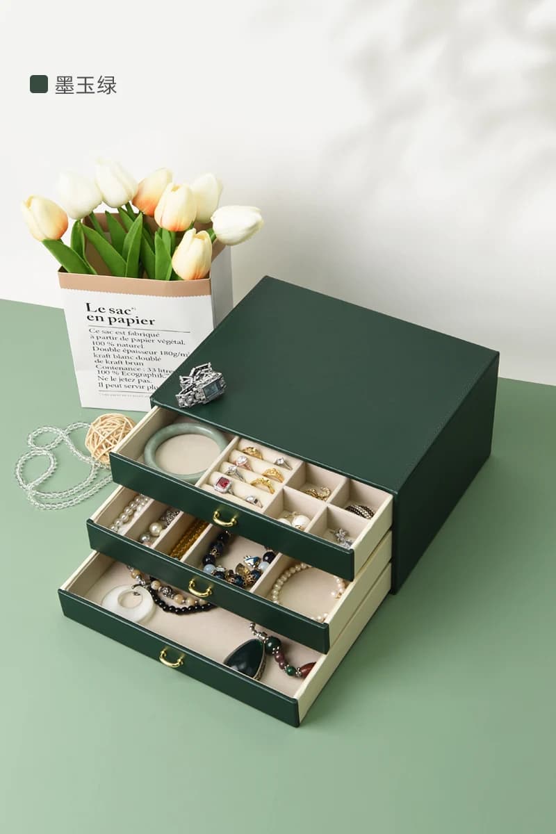 Dark green Jewelry Box RY2181018GE — product photograph