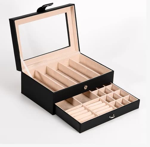 Black Jewelry Box RY2191053BK — product photograph