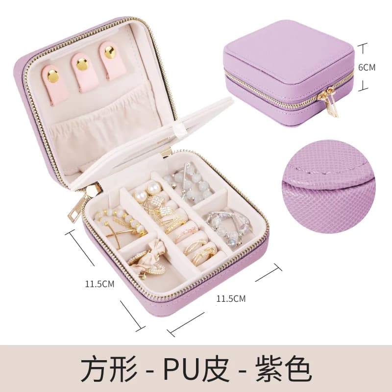 Purple Travel Jewelry Case RY2212 550# — product photograph