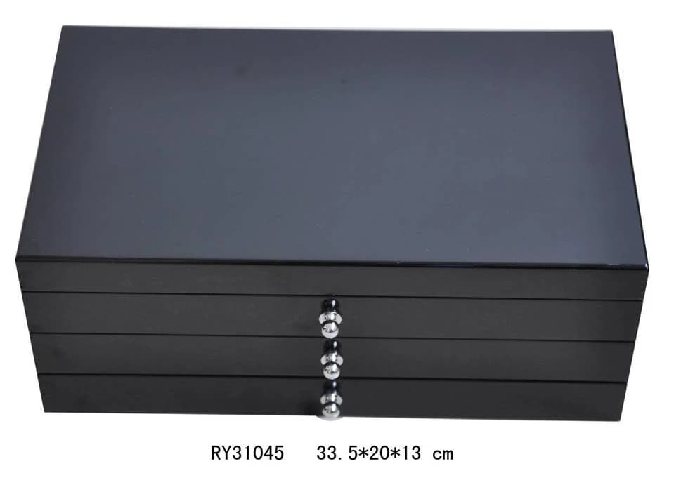 Black Jewelry Box RY31045 — product photograph