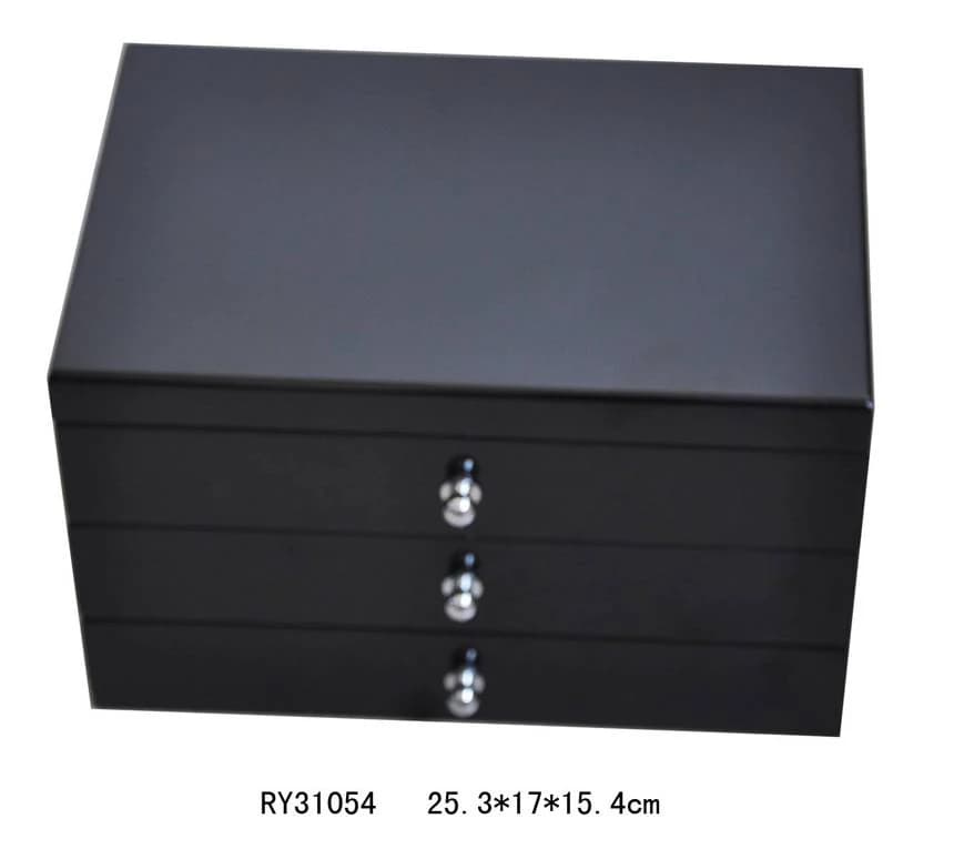 Black Jewelry Box RY31054 — product photograph