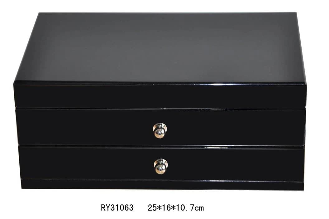 Black Jewelry Box RY31063 — product photograph