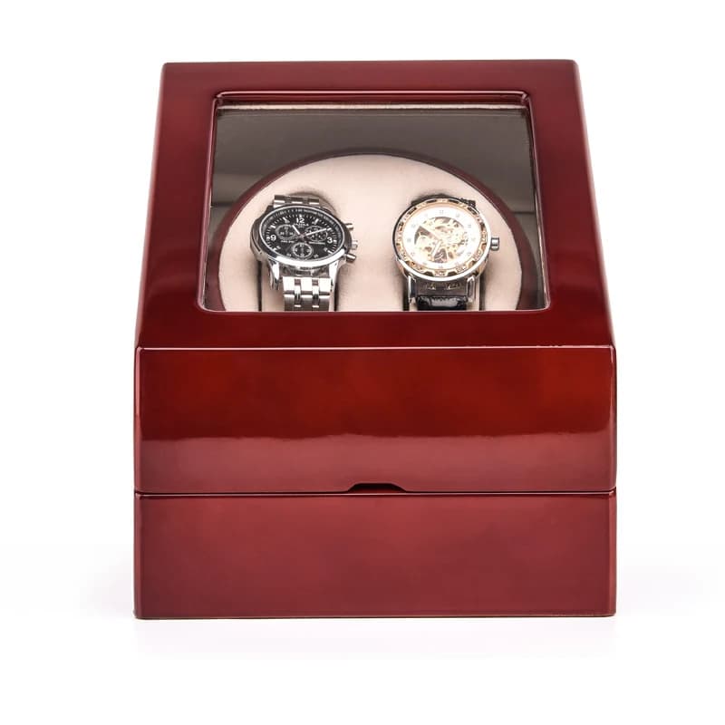 Burgundy Watch Winder RY32828 — product photograph