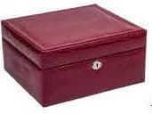 Burgundy Jewelry Box RY32848A — product photograph