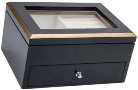 Black with gold-tone trim Watch Box RY33127 — product photograph