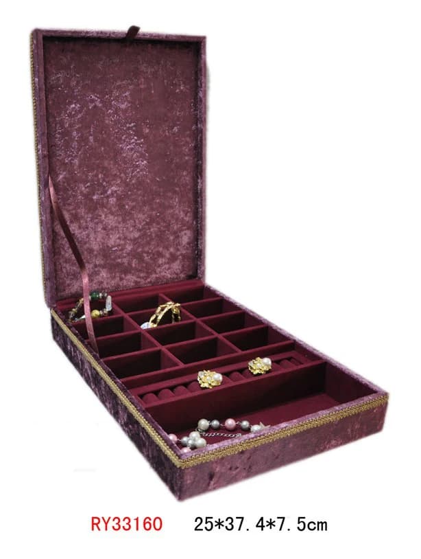 Purple / gold-tone Jewelry Box RY33160 — product photograph
