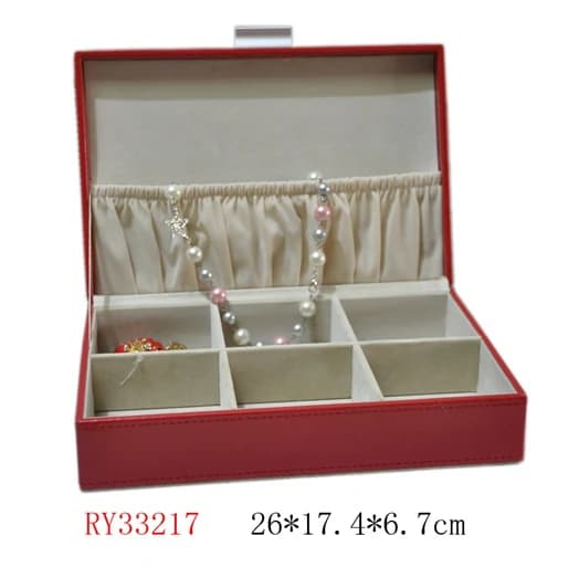 Red Jewelry Box RY33217 — product photograph