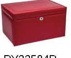 Burgundy Jewelry Box RY33584R — product photograph