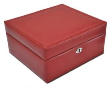 Red Travel Jewelry Case RY8611 — product photograph