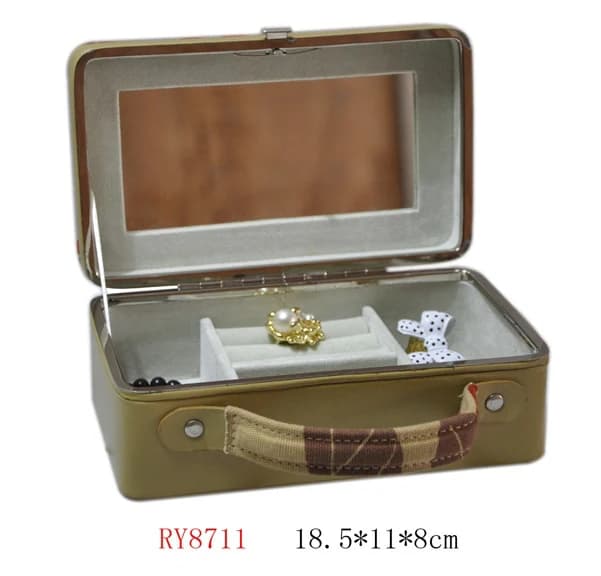 Olive / floral Jewelry Box RY8711 — product photograph