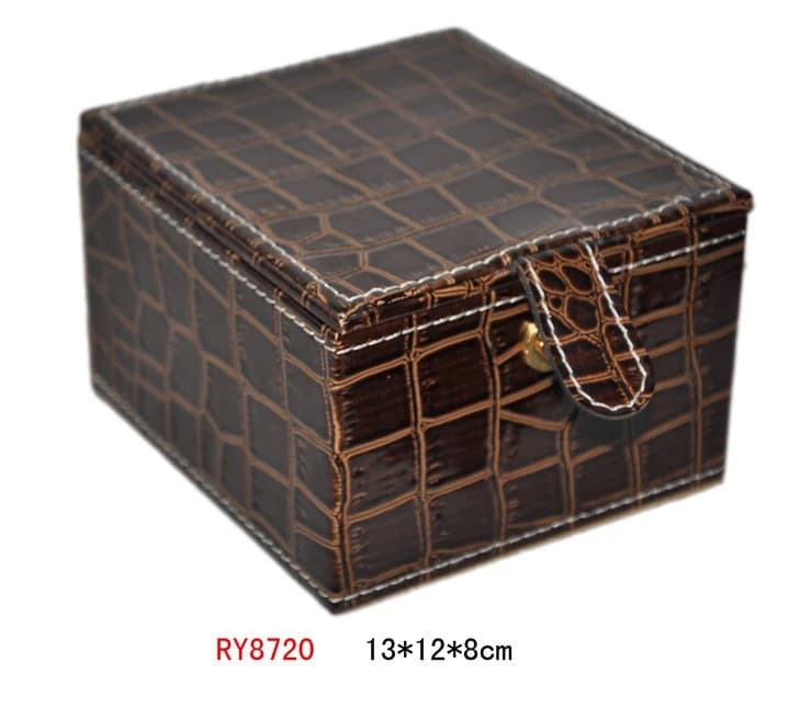 Brown patterned Jewelry Box RY8720 — product photograph