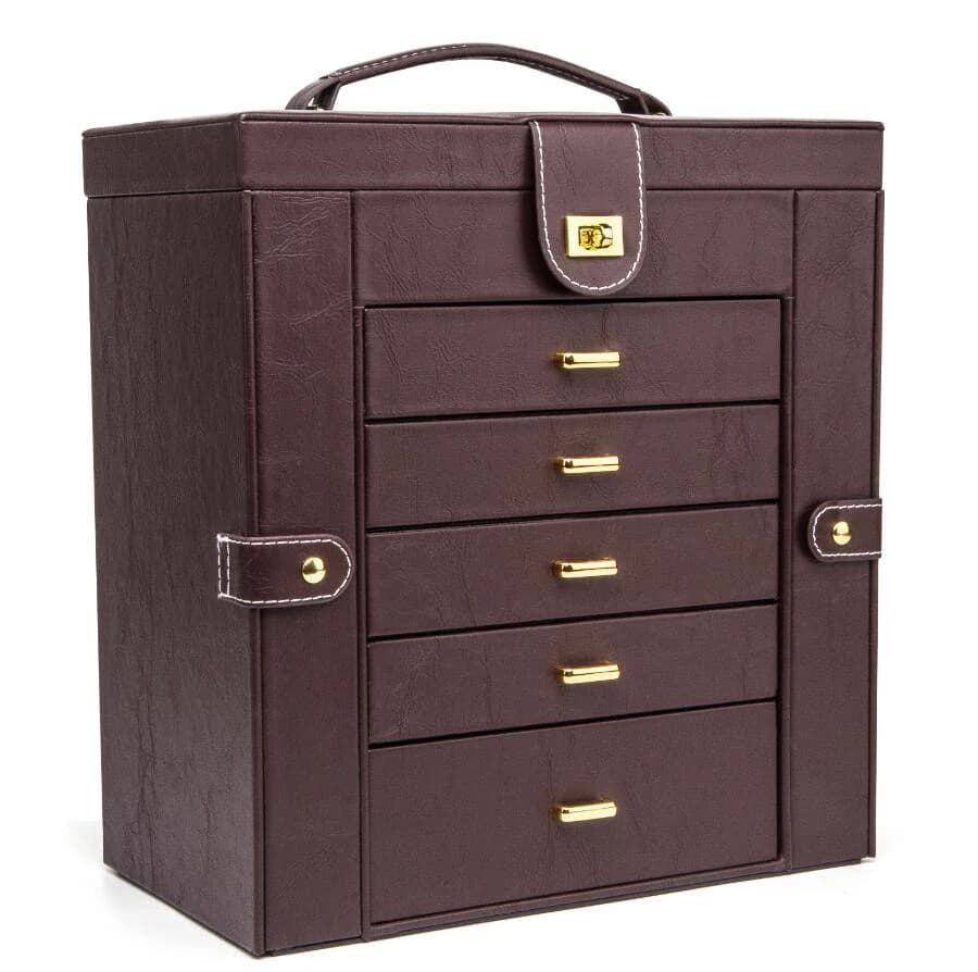 Dark brown Jewelry Box — product photograph