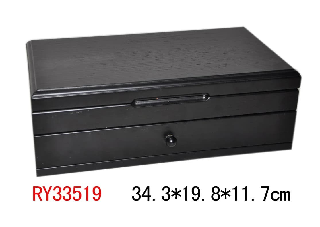 Brown woodgrain Jewelry Box RY33519 — product photograph