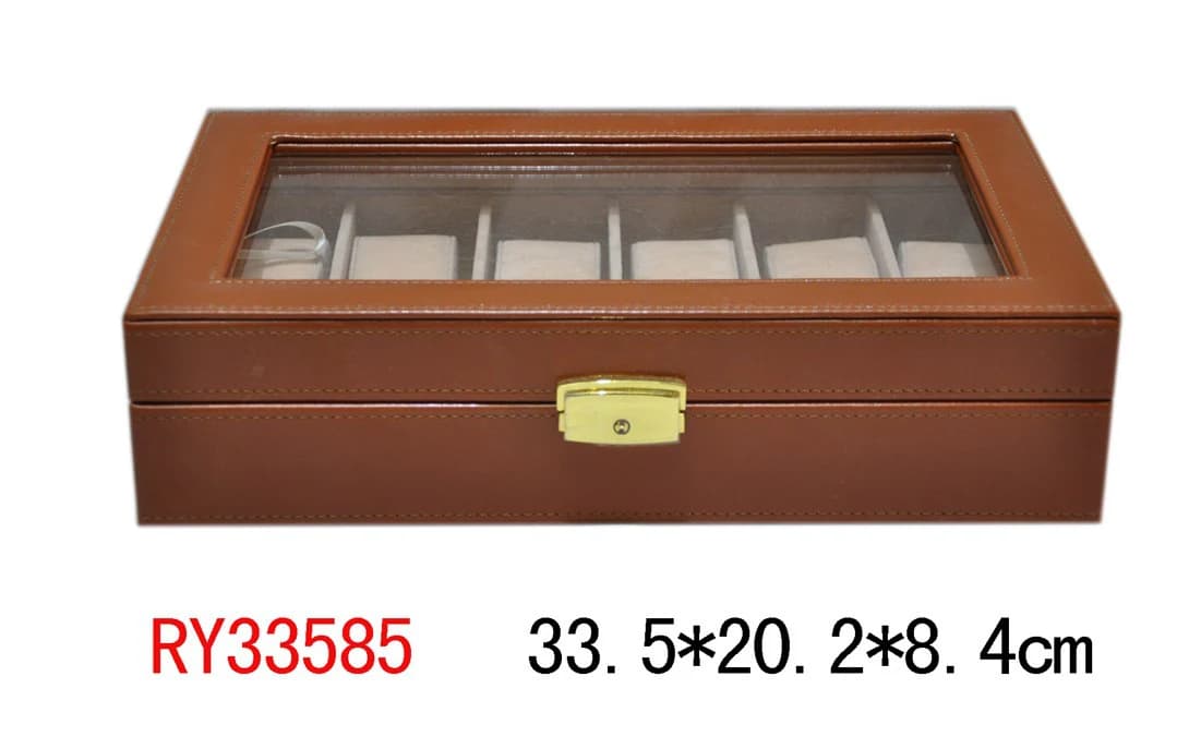 Brown Watch Box RY33585 — product photograph