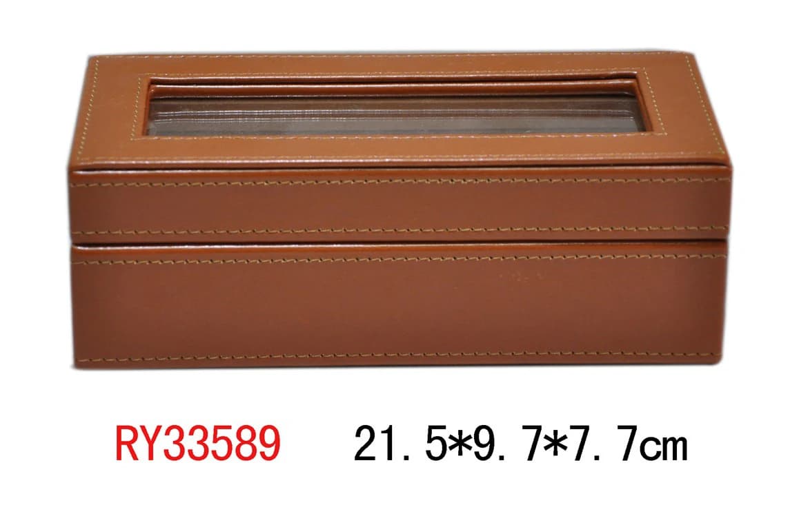 Brown Watch Box RY33589 — product photograph