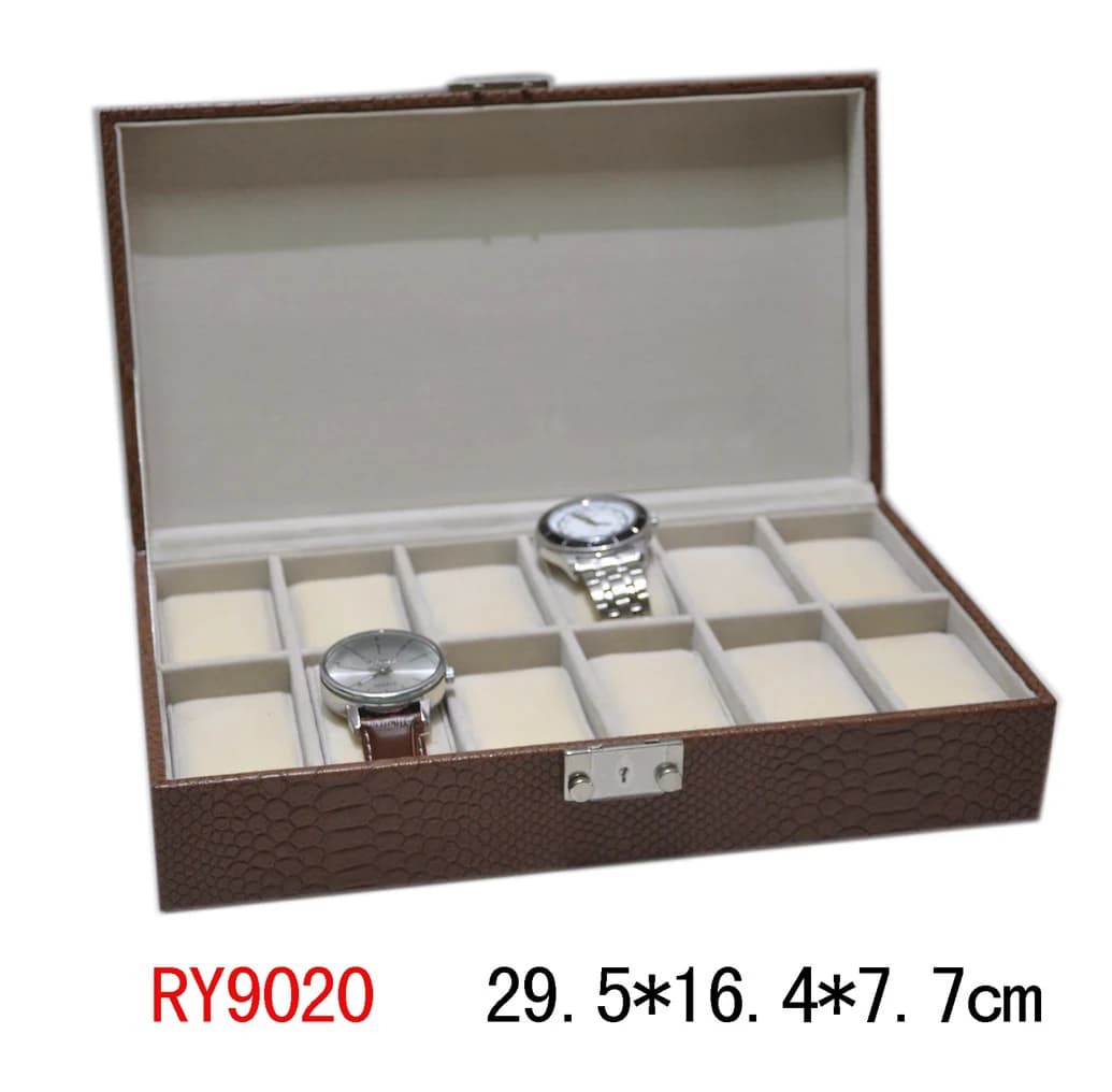 Brown Watch Box RY9020 — product photograph