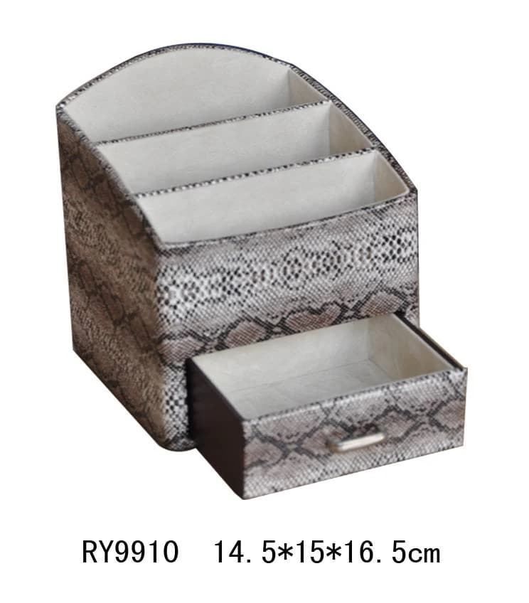 Gray patterned Jewelry Box — product photograph