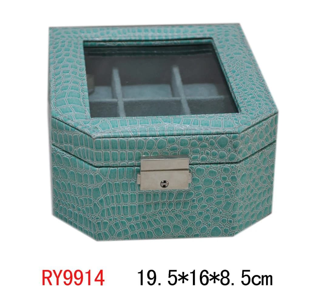 Teal Watch Box RY9914 — product photograph
